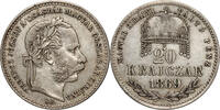 HUNGARY 20 Kreuzers Francis Joseph I, Kremnica -