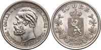 Norway Oscar II, 50 ore, rare -