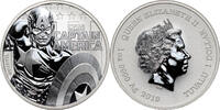TUVALU 1 Dollar Elizabeth II, Marvel: Captain America -