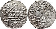 GERMANY (BAYERN) Denar Heinrich II der Zänker, Regensburg, mintmaster MAO -