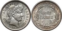 UNITED STATES 1 Dime Denver, Barber Dime -
