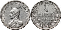 GERMAN EAST AFRICA ¼ Rupie Wilhelm II, Hamburg -