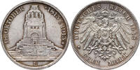 GERMANY (SAXONY) 3 Mark Friedrich August III, Battle of Leipzig -