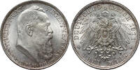 GERMANY (BAVARIA) 3 Mark Otto, 90th Birthday of Prince Regent Luitpold -