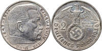 GERMANY, Third Reich 2 Reichsmark Paul von Hindenburg -