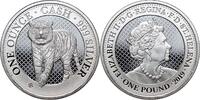 SAINT HELENA 1 Pound Elizabeth II, Cash India Wildlife: The Tiger, 1 Oz Ag999 -