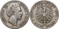 GERMANY (BAVARIA) 2 Mark Ludwig II -
