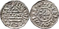 GERMANY (BAYERN) Denar Heinrich II der Zänker, Regensburg, mintmaster GVAL -