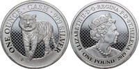 SAINT HELENA 1 Pound Elizabeth II, Cash India Wildlife: The Tiger -