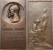 FRANCE Plaque Gabriel Monod, Dautel, scarce -