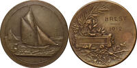 FRANCE Medal Sailing Boats, Brest 1912, Desaide -