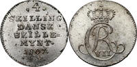 DENMARK 4 Skilling Dansk Christian VII -