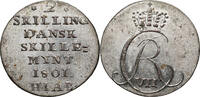 DENMARK 2 Skilling Dansk Christian VII -