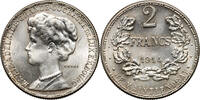  1914 Luxembourg Marie Adelaide, 2 francs, ESSAI unz-