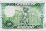 Espagne 1.000 Pesetas SPAIN - PICK 151 - 1 000 PESETAS - 19/11/1965 VF