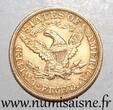 Etats-Unis  UNITED STATES - KM 101 - 5 DOLLARS 1899 - Philadelphia - LIBERTY - GOLD VF