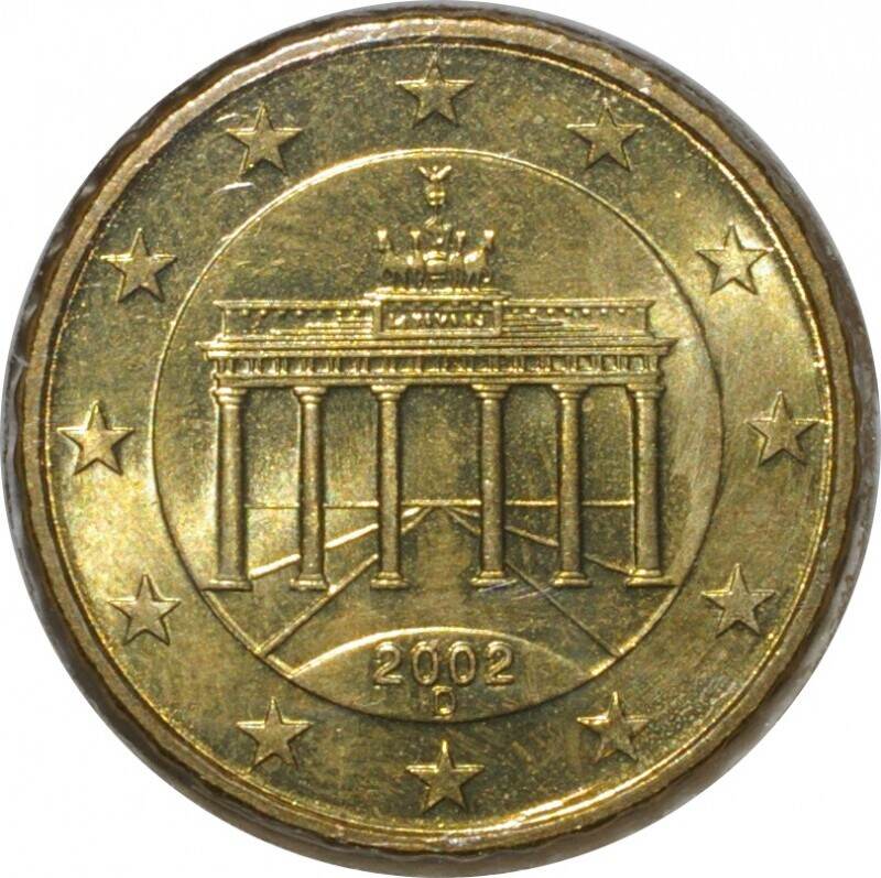 Allemagne 10 Cents GERMANY KM 210 10 EURO CENT 2002 D Munich