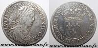 France Écu FRANCE - Gad 202 - LOUIS XIV - ECU WITH LONG HAIR 1652 A - Paris - Cleaned -
