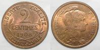 France 2 Centimes FRANCE - KM 841 - 2 CENTIMES 1908 - TYPE DUPUIS -