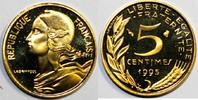 France 5 Centimes GADOURY 175a - 5 CENTIMES 1995 TYPE MARIANNE 4 plis - BE - KM 933 -