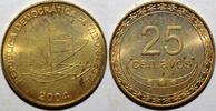 Timor oriental 25 Centavos EAST TIMOR - KM 4 - 25 CENTAVOS 2004 - Outrigger boat -