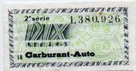 France FRANCE - TEN LITRES FUEL-CAR - FANCY TICKET -