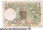 Afrique occidentale française 5 Francs FRENCH WEST AFRICA - PICK 21 - 5 FRANCS - 12/08/1937 -