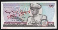 500 Zaïres 1991 Zaire ZAIRE - PICK 30 s - 500 ZAIRES - EXEMPLAR - 14/10/1985 