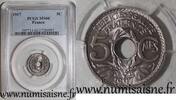 France 5 Centimes FRANCE - KM 865a - 5 CENTIMES 1917 - TYPE LINDAUER - PCGS MS 66 -
