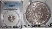 France 50 Centimes FRANCE - KM 854 - 50 CENTIMES 1897 - TYPE SOWER - PCGS MS 66 -
