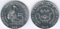 Burundi 5 Francs BURUNDI - KM 27 - 5 FRANCS 2014 - OISEAUX - MYCTERIA IBIS -
