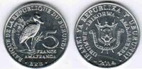 Burundi 5 Francs BURUNDI - KM 30 - 5 FRANCS 2014 - OISEAUX - BALAENICEPS REX -
