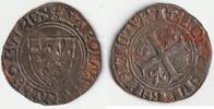 France Blanc FRANCE - Dup 377 - CHARLES VI - 1380-1422 - BLANC GUENAR - 1389 - 3rd ISSUE - O ROUND - POINT IN INITIAL CROISETTE -