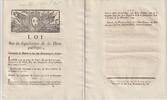 France OLD DOCUMENT - YEAR 1790 - WRITTEN DURING THE REIGN OF LOUIS XVI -