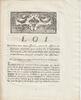 France OLD DOCUMENT - LAW OF SEPTEMBER 15, 1792 - AGAINST POSTER PULLERS - BY MONGE AND DANTON -