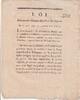 France OLD DOCUMENT - LAW OF AUGUST 22, 1792 - FOR ADMINISTRATIVE BODIES AND COURTS - BY DANTON -