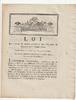 France OLD DOCUMENT - LAW OF AUGUST 12, 1792 - FOR HOSPITALS IN THE KINGDOM - SIGNED DANTON -