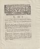 France OLD DOCUMENT - LAW OF JULY 26, 1792 - RELATING TO STRONG PLACES - BY DEJOLY FOR THE KING -