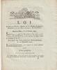 France OLD DOCUMENT - LAW OF OCTOBER 16, 1791 - PENSIONS ASSIGNED TO RELIGIOUS PEOPLE - BY LOUIS XVI AND DUPORT -