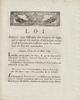 France OLD DOCUMENT - LAW OF MARCH 18, 1792 - OFFICERS OF LINE TROOPS - SIGNED LOUIS XVI ET DU PORT -