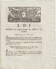 France OLD DOCUMENT - LAW OF MARCH 18, 1792 - REPLACEMENT OF ARMY OFFICERS - SIGNED LOUIS XVI ET DU PORT -