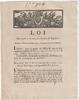 France OLD DOCUMENT - LAW OF JUNE 8, 1792 - SALE OF POWDER AND SALTETTER - BY LOUIS XVI AND DURANTHON -