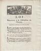 France OLD DOCUMENT - LAW OF MAY 23, 1792 - ARMY DISCIPLINE - BY LOUIS XVI AND DURANTHON -