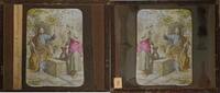 Photographic plate - Hofmann - Jesus and the Samaritan woman -