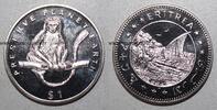 1 Dollar 1994 Royaume-Uni ERITREA - KM 17 - 1 Dollar 1994 - Preserve planet earth - Affe VZ-ST