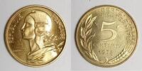 France 5 Centimes GADOURY 175 - 5 CENTIMES 1975 TYPE MARIANNE - FDC - KM 933 -