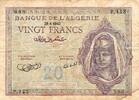 20 Francs 1943 Algérie ALGERIEN - PICK 92a - 20 FRANCS - 29/04/1943 - TTB SS