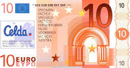 France 10 euro Dummy Banknote - Specimen - 10 Euro - Banknote Design - CELDA - IME 1997 - ECB 1998 -