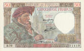 France 50 Francs FRANCE - PICK 93 - 50 FRANCS JACQUES COEUR - 24/04/1941 - B.70 -