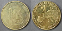 France COUNTY 01 - THOIRY - PARK - AFRICAN RESERVE - TIGER - MEDALS AND HERITAGE - UNDATED (2008) -
